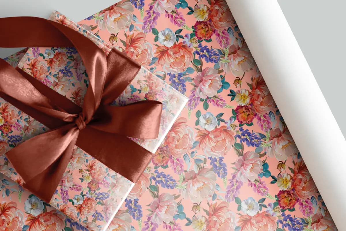 Floral Retro Salmon